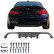 Diffuseur de pare-chocs arrière unidirectionnel pour BMW M4 F82 2014-2021 – Noir brillant, Vignette 4