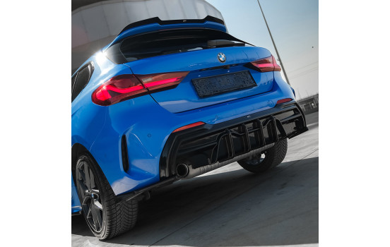 Diffuseur de pare-chocs arrière unidirectionnel pour BMW Série 1 F40 M-Pack/M135i 2019- - Noir brillant, Image 2
