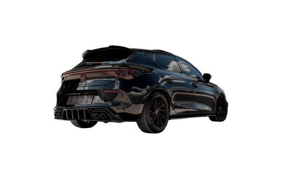 Diffuseur de pare-chocs arrière unidirectionnel pour Cupra Leon HB MK1 2020-2024 – Noir brillant, Image 2