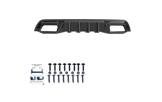 Diffuseur de pare-chocs arrière unidirectionnel pour Cupra Leon HB MK1 2020-2024 – Noir brillant, Image 6
