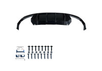 Diffuseur de pare-chocs arrière unidirectionnel pour Skoda Octavia IV RS HB/Kombi 2020- - Noir brillant