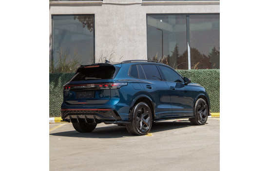 Diffuseur de pare-chocs arrière unidirectionnel pour Volkswagen Tiguan III (CT1) 2024- - Noir brillant, Image 3