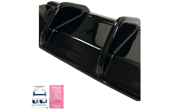 Diffuseur de pare-chocs arrière unidirectionnel pour Volkswagen Tiguan III (CT1) 2024- - Noir brillant, Image 10
