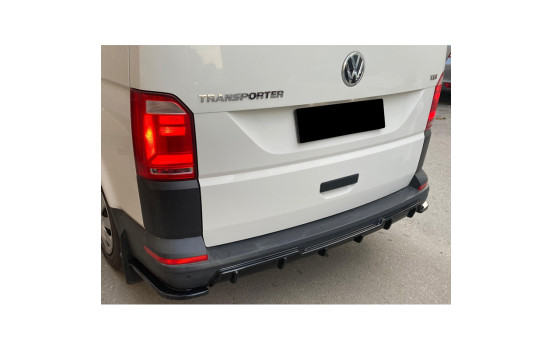 Diffuseur de pare-chocs arrière unidirectionnel pour Volkswagen Transporter T6/T6.1 2015-2022 - Brillant