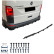 Diffuseur de pare-chocs arrière unidirectionnel pour Volkswagen Transporter T6/T6.1 2015-2022 - Brillant, Vignette 3
