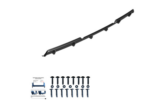 Diffuseur de pare-chocs arrière unidirectionnel pour Volkswagen Transporter T6/T6.1 2015-2022 - Brillant, Image 5