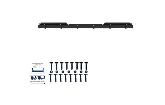 Diffuseur de pare-chocs arrière unidirectionnel pour Volkswagen Transporter T6/T6.1 2015-2022 - Brillant, Image 6