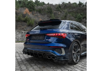 Jupe de pare-chocs arrière à sens unique (diffuseur) pour Audi A3 8Y S-Line/S3 Berline/Sportback 2020-