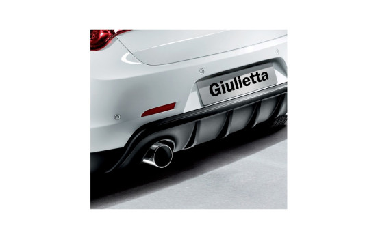 Jupe de pare-chocs arrière (Diffuseur) adaptable à Alfa Romeo Giulietta 2010- (Échappement simple gauche) (ABS), Image 2