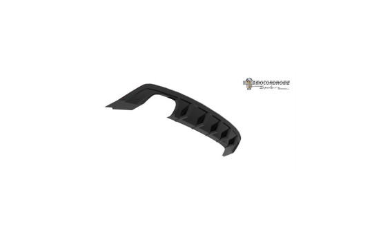 Jupe de pare-chocs arrière (Diffuseur) adaptable à Seat Leon 5F FR 5 portes Facelift 2017-2020 hors FR (ABS), Image 3