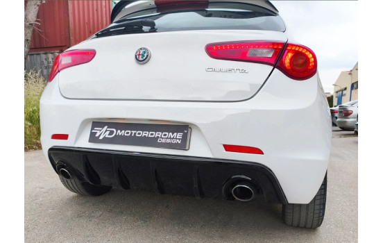 Jupe de pare-chocs arrière (Diffuseur) adaptable sur Alfa Romeo Giulietta 2010- (Double échappement gauche + droite), Image 3