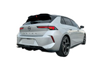 Jupe de pare-chocs arrière (diffuseur) Oneway pour Opel Astra L HB 2021- - Noir brillant