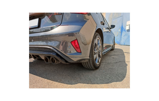 Jupe de pare-chocs arrière (Diffuseur) sur mesure pour Ford Focus IV ST/ST-Line HB 2018-2022 (ABS Noir Brillant), Image 4