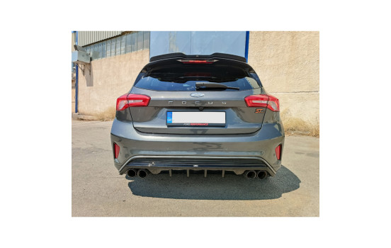 Jupe de pare-chocs arrière (Diffuseur) sur mesure pour Ford Focus IV ST/ST-Line HB 2018-2022 (ABS Noir Brillant), Image 5