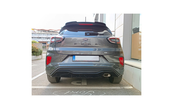 Jupe de pare-chocs arrière (diffuseur) sur mesure pour Ford Puma ST-Line 2019- (ABS Noir brillant), Image 4