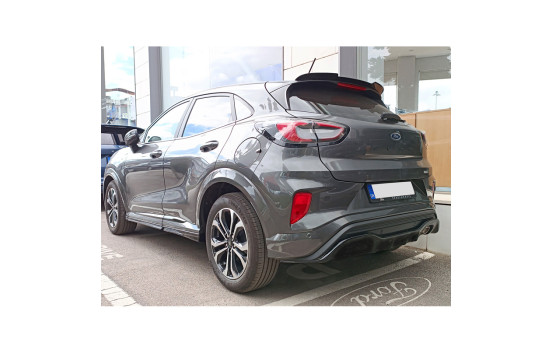 Jupe de pare-chocs arrière (diffuseur) sur mesure pour Ford Puma ST-Line 2019- (ABS Noir brillant), Image 5