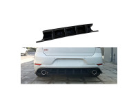 Jupe de pare-chocs arrière (Diffuseur) sur mesure pour Volkswagen Golf 7.5 GTI 2017-2020 (ABS Noir brillant)