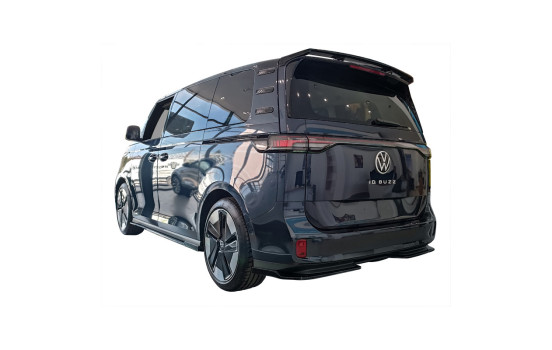 Jupe de pare-chocs arrière (Diffuseur) sur mesure pour Volkswagen ID.Buzz (Bus/Cargo) 2022- (ABS Noir brillant)
