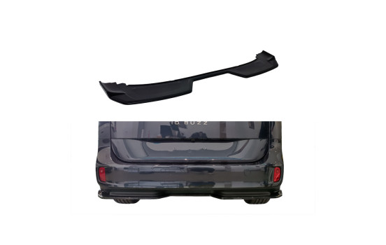 Jupe de pare-chocs arrière (Diffuseur) sur mesure pour Volkswagen ID.Buzz (Bus/Cargo) 2022- (ABS Noir brillant), Image 4
