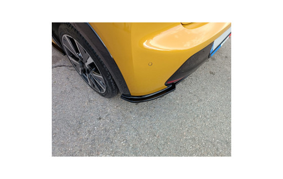 Jupe de pare-chocs arrière (Diffuseur) V.2 sur mesure pour Peugeot 208 II 2019- (ABS Noir brillant), Image 6