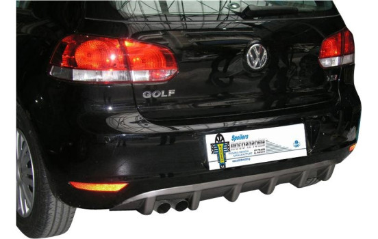 Jupe de pare-chocs arrière (Diffuseur) Volkswagen Golf VI 3/5-door 2008-2012 (ABS)