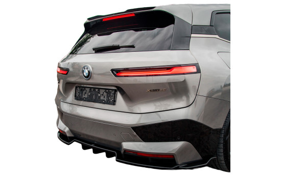 Jupe de pare-chocs arrière Oneway pour BMW iX M-Pack i20 2021- - Noir brillant