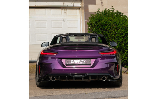 Jupe de pare-chocs arrière unidirectionnelle (diffuseur) BMW Z4 (G29) Pack M 2018-2022 et restylée 2022- - Noir brilla, Image 4
