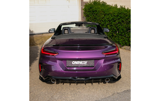 Jupe de pare-chocs arrière unidirectionnelle (diffuseur) BMW Z4 (G29) Pack M 2018-2022 et restylée 2022- - Noir brilla, Image 5