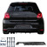 Jupe de pare-chocs arrière unidirectionnelle (diffuseur) compatible avec Volkswagen Polo 6R GTi 2009-2014 - Noir brilla, Vignette 7
