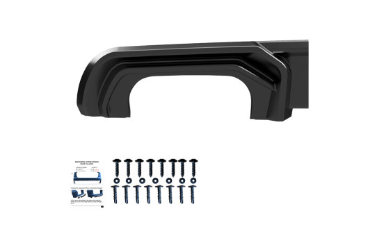 Jupe de pare-chocs arrière unidirectionnelle (diffuseur) pour Audi A3 (8V) berline Facelift 2016-2020, Image 3
