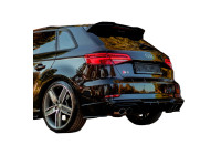 Jupe de pare-chocs arrière unidirectionnelle (diffuseur) pour Audi S3 Sportback 8V Facelift 2016-2020