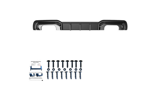 Jupe de pare-chocs arrière unidirectionnelle (diffuseur) pour Audi S3 Sportback 8V Facelift 2016-2020, Image 6