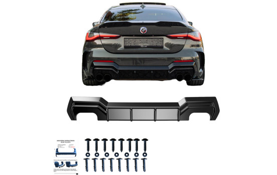 Jupe de pare-chocs arrière unidirectionnelle (diffuseur) pour BMW Série 4 G22/G23 Coupé/Cabriolet M-Pack/M440i, Image 4