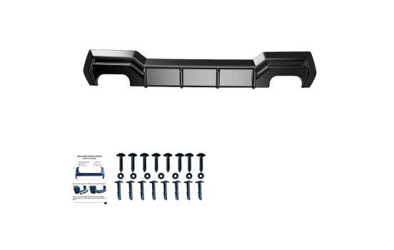 Jupe de pare-chocs arrière unidirectionnelle (diffuseur) pour BMW Série 4 G22/G23 Coupé/Cabriolet M-Pack/M440i, Image 6