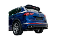 Jupe de pare-chocs arrière unidirectionnelle (diffuseur) pour Volkswagen Tiguan II R-Line Facelift 2020-2024