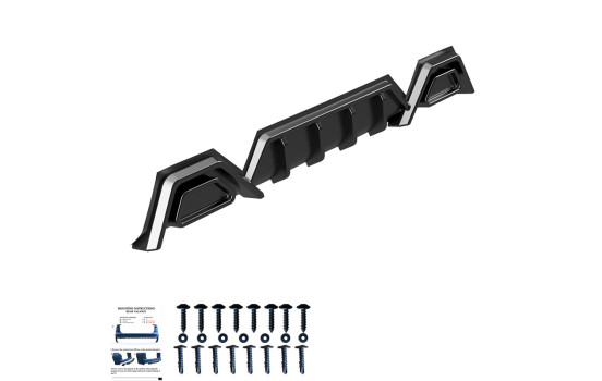 Jupe de pare-chocs arrière unidirectionnelle (diffuseur) pour Volkswagen Transporter T7 (2024) et Ford Transit Custom, Image 7