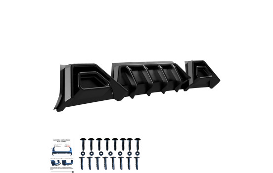 Jupe de pare-chocs arrière unidirectionnelle (diffuseur) pour Volkswagen Transporter T7 (2024) et Ford Transit Custom, Image 8