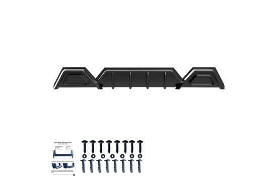 Jupe de pare-chocs arrière unidirectionnelle (diffuseur) pour Volkswagen Transporter T7 (2024) et Ford Transit Custom, Image 9