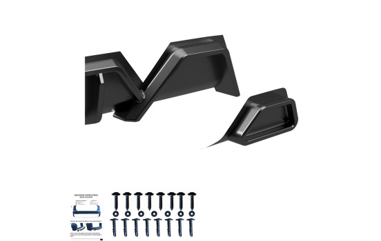 Jupe de pare-chocs arrière unidirectionnelle (diffuseur) pour Volkswagen Transporter T7 (2024) et Ford Transit Custom, Image 10