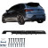 Jupe de pare-chocs arrière unidirectionnelle (diffuseur) Seat Leon (5F) HB FR Facelift 2017-2020 - Noir brillant, Vignette 4