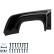 Jupe de pare-chocs arrière unidirectionnelle (diffuseur) Seat Leon (5F) HB FR Facelift 2017-2020 - Noir brillant, Vignette 7