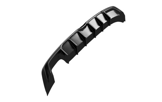 Jupe de pare-chocs arrière unidirectionnelle (diffuseur) Seat Leon (5F) HB FR Facelift 2017-2020 - Noir brillant, Image 8