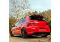 Jupe de pare-chocs arrière unidirectionnelle (diffuseur) Volkswagen Golf VI GTi/GTD 2008-2012 - Noir brillant