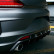 Jupe de pare-chocs arrière unidirectionnelle (diffuseur) Volkswagen Scirocco R restylée 2014-2017 - Noir brillant