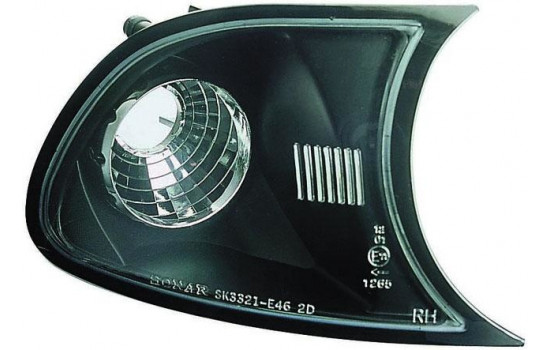 Clignotants avant compatibles avec BMW Série 3 E46 Coupé/Cabriolet 2001-2003 - Noir