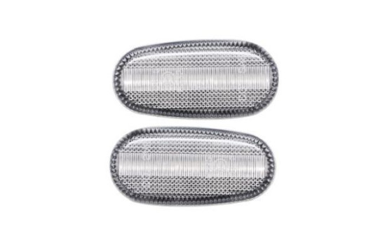 Ensemble de feux clignotants transparents pour feux de jour