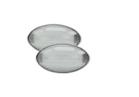 Ensemble de feux clignotants transparents pour feux de jour