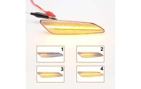 Ensemble de feux clignotants transparents pour feux de jour, Image 4