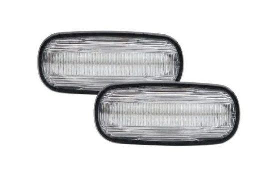 Ensemble de feux clignotants transparents pour feux de jour