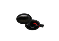 Jeu de clignotants latéraux à LED adaptés à différents modèles Alfa/Fiat/Ford/Lancia - Gris fumé - incl.